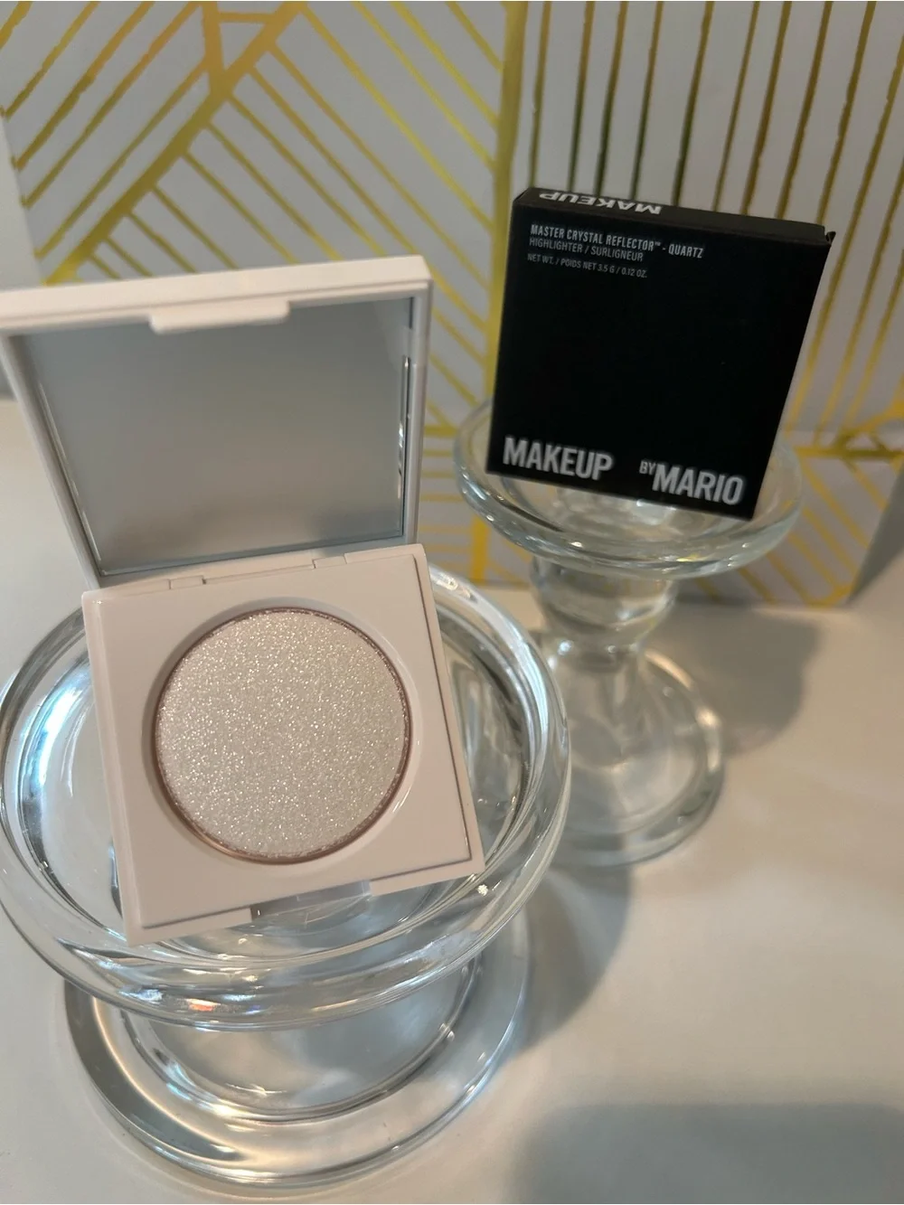 ✨ MAKEUP BY MARIO Master Crystal Reflector | Quartz | Full Size | New in Box